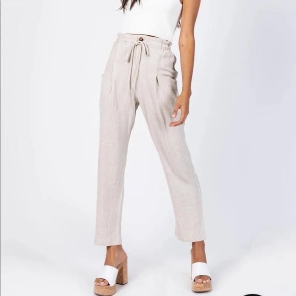 Princess Polly Pants - NWT Princess Polly Rex Linen Pant